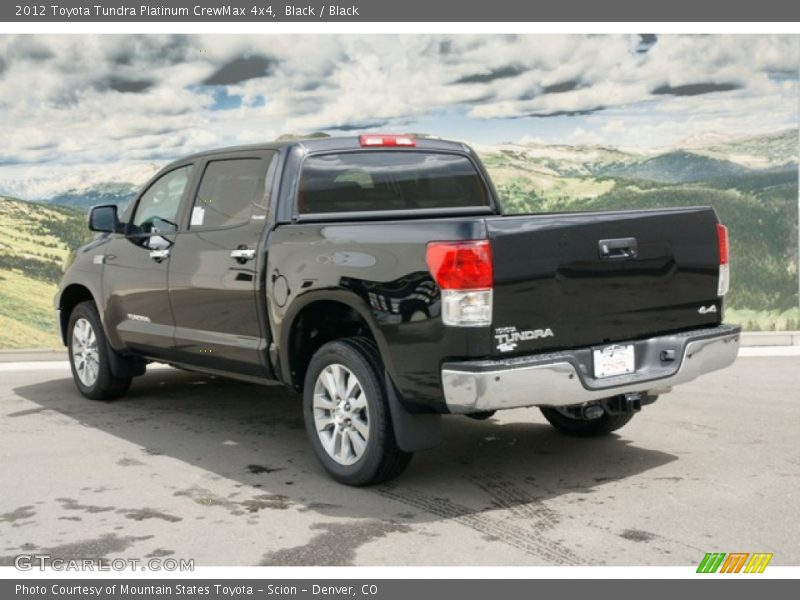 Black / Black 2012 Toyota Tundra Platinum CrewMax 4x4