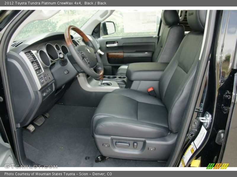 Black / Black 2012 Toyota Tundra Platinum CrewMax 4x4