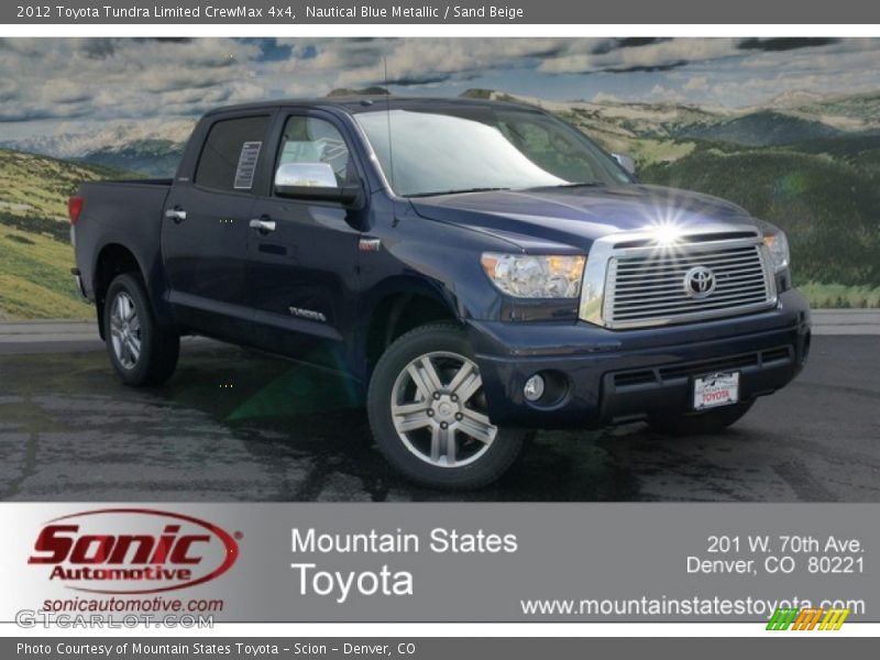 Nautical Blue Metallic / Sand Beige 2012 Toyota Tundra Limited CrewMax 4x4