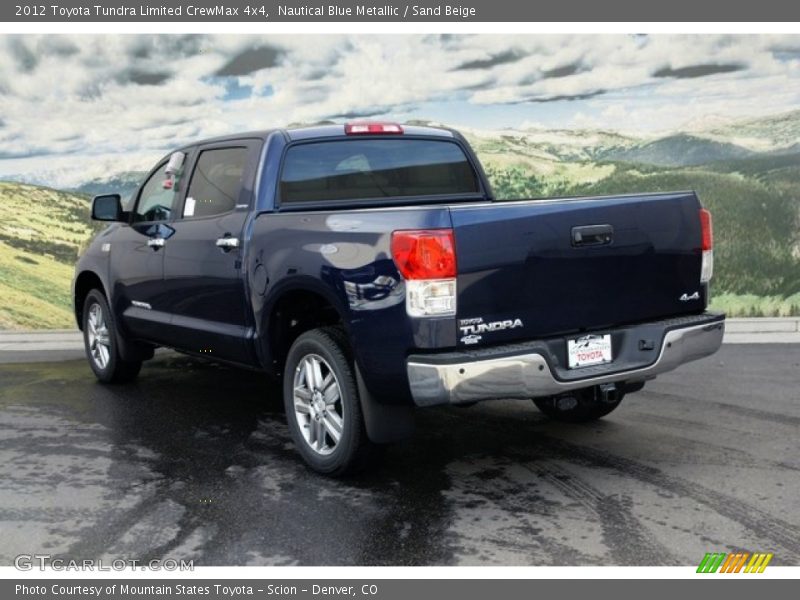 Nautical Blue Metallic / Sand Beige 2012 Toyota Tundra Limited CrewMax 4x4