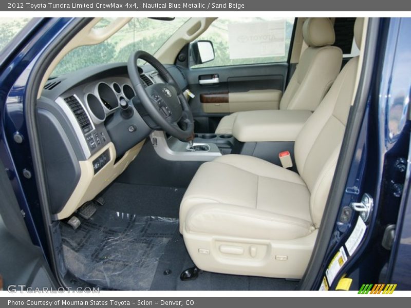 Nautical Blue Metallic / Sand Beige 2012 Toyota Tundra Limited CrewMax 4x4