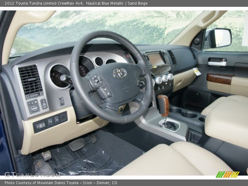 Nautical Blue Metallic / Sand Beige 2012 Toyota Tundra Limited CrewMax 4x4