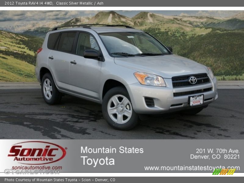 Classic Silver Metallic / Ash 2012 Toyota RAV4 I4 4WD