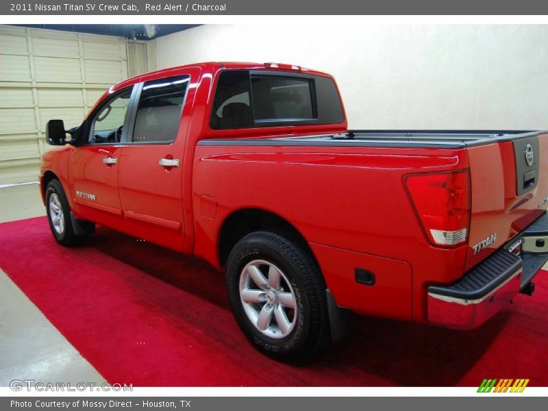 Red Alert / Charcoal 2011 Nissan Titan SV Crew Cab