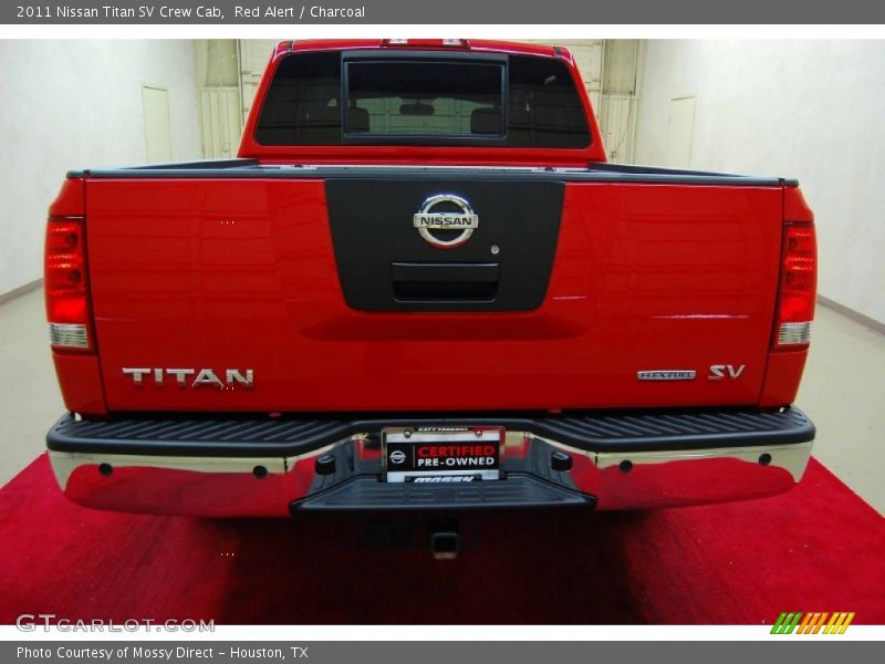 Red Alert / Charcoal 2011 Nissan Titan SV Crew Cab