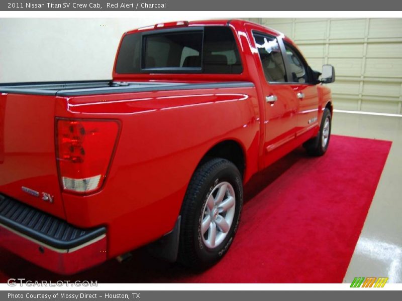 Red Alert / Charcoal 2011 Nissan Titan SV Crew Cab