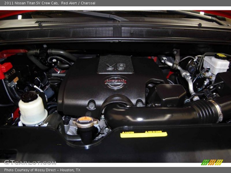 Red Alert / Charcoal 2011 Nissan Titan SV Crew Cab