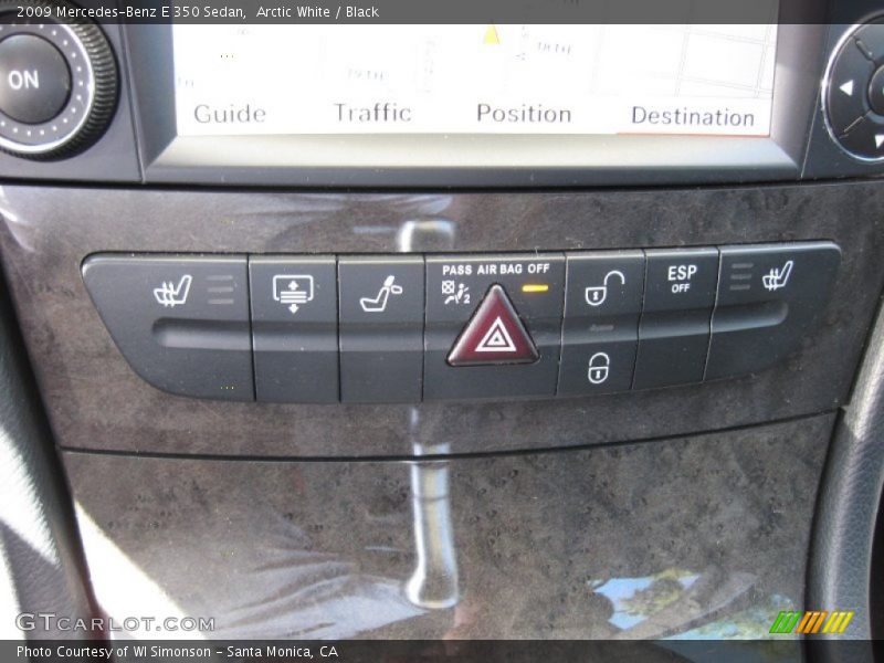 Arctic White / Black 2009 Mercedes-Benz E 350 Sedan