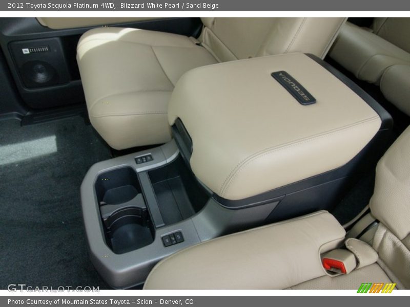 Blizzard White Pearl / Sand Beige 2012 Toyota Sequoia Platinum 4WD