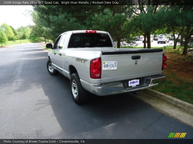 Bright Silver Metallic / Medium Slate Gray 2008 Dodge Ram 1500 SXT Quad Cab