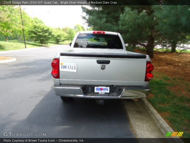Bright Silver Metallic / Medium Slate Gray 2008 Dodge Ram 1500 SXT Quad Cab