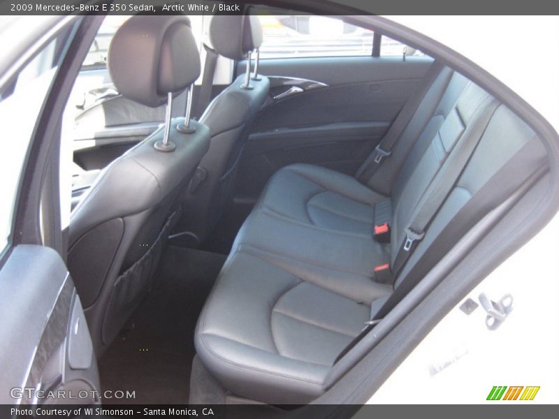 Arctic White / Black 2009 Mercedes-Benz E 350 Sedan