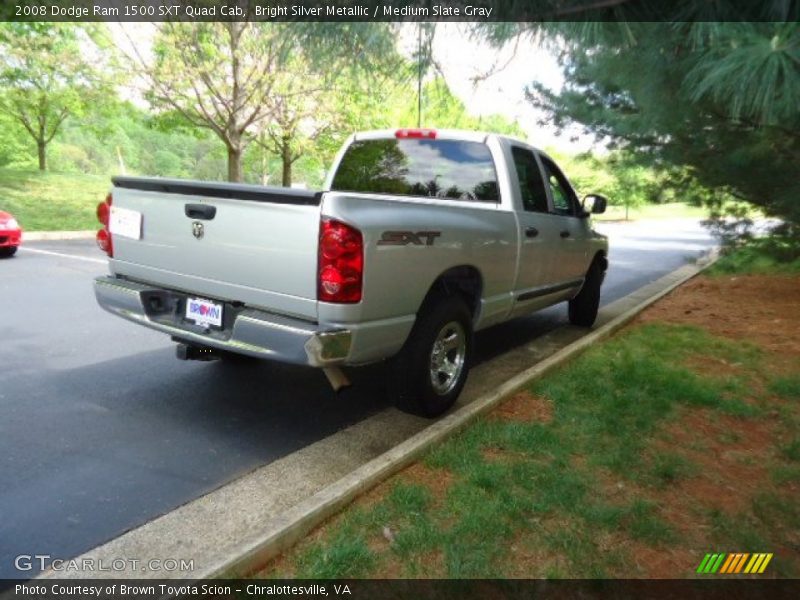 Bright Silver Metallic / Medium Slate Gray 2008 Dodge Ram 1500 SXT Quad Cab