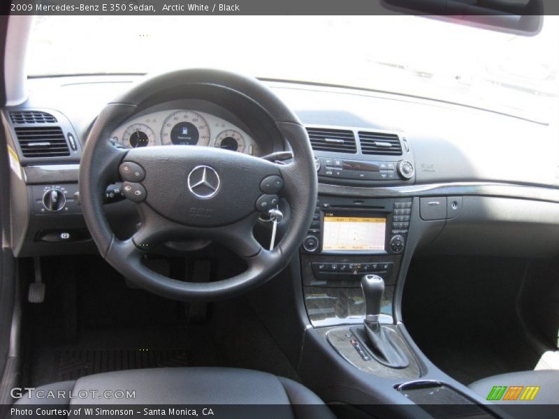 Arctic White / Black 2009 Mercedes-Benz E 350 Sedan