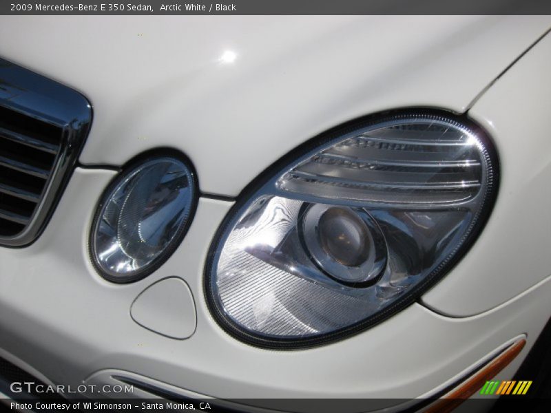 Arctic White / Black 2009 Mercedes-Benz E 350 Sedan