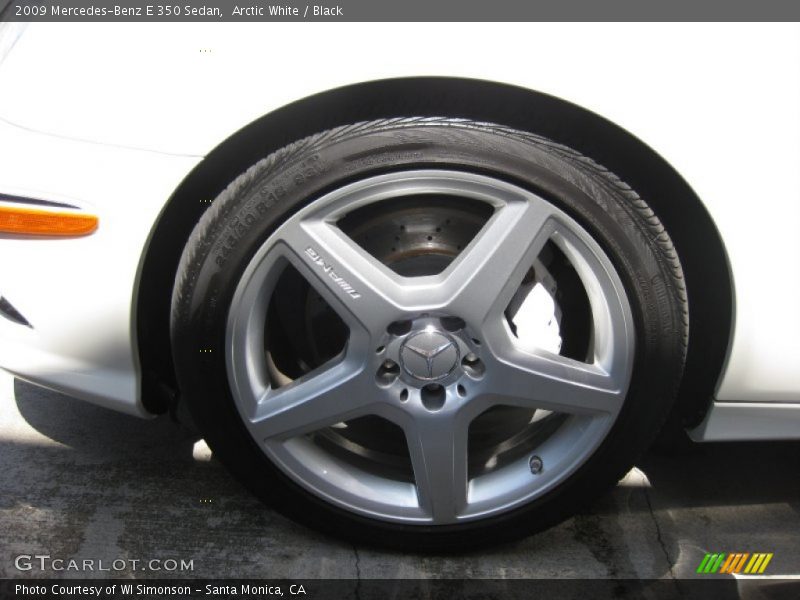 Arctic White / Black 2009 Mercedes-Benz E 350 Sedan