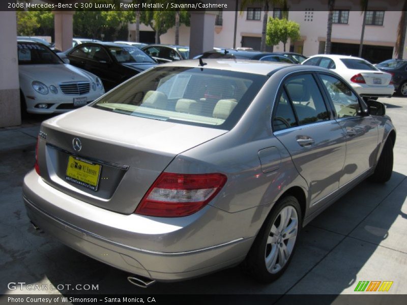 Pewter Metallic / Savanna/Cashmere 2008 Mercedes-Benz C 300 Luxury