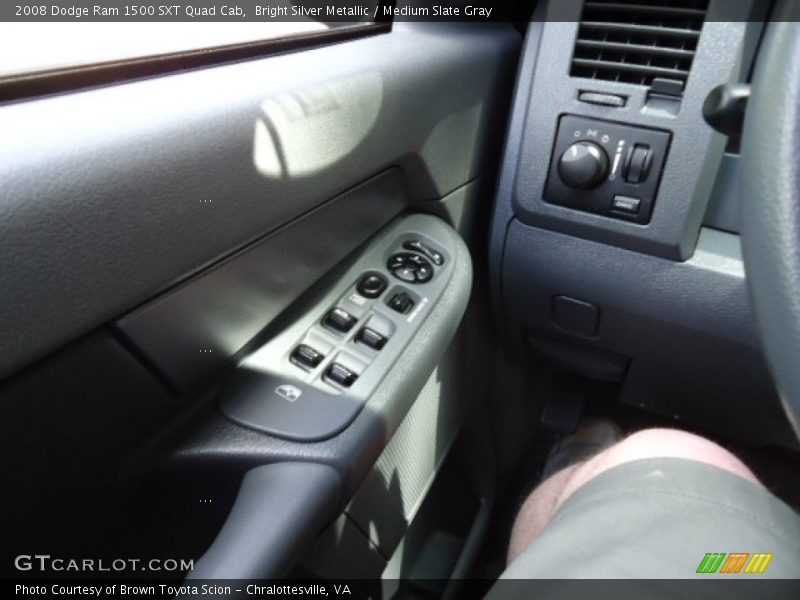 Bright Silver Metallic / Medium Slate Gray 2008 Dodge Ram 1500 SXT Quad Cab