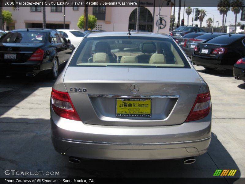 Pewter Metallic / Savanna/Cashmere 2008 Mercedes-Benz C 300 Luxury