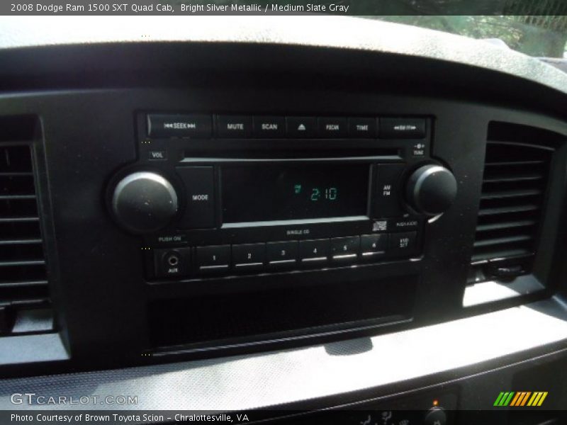 Bright Silver Metallic / Medium Slate Gray 2008 Dodge Ram 1500 SXT Quad Cab