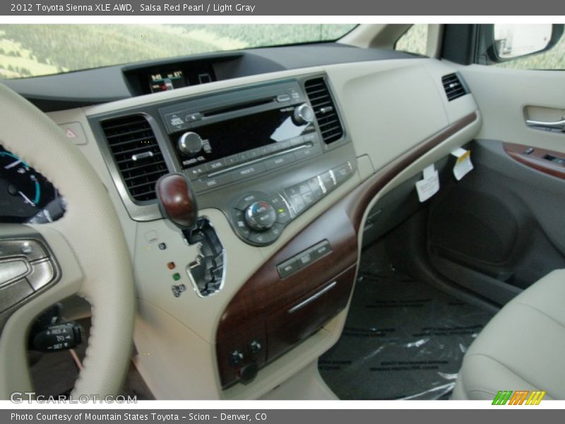 Salsa Red Pearl / Light Gray 2012 Toyota Sienna XLE AWD