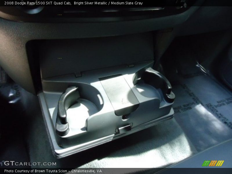 Bright Silver Metallic / Medium Slate Gray 2008 Dodge Ram 1500 SXT Quad Cab