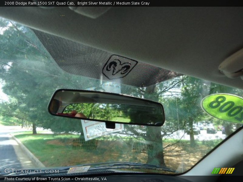 Bright Silver Metallic / Medium Slate Gray 2008 Dodge Ram 1500 SXT Quad Cab