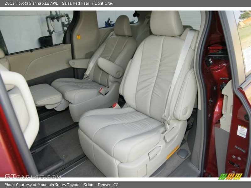Salsa Red Pearl / Light Gray 2012 Toyota Sienna XLE AWD