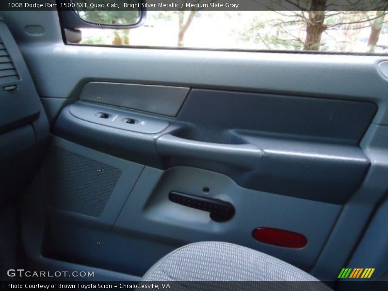 Bright Silver Metallic / Medium Slate Gray 2008 Dodge Ram 1500 SXT Quad Cab