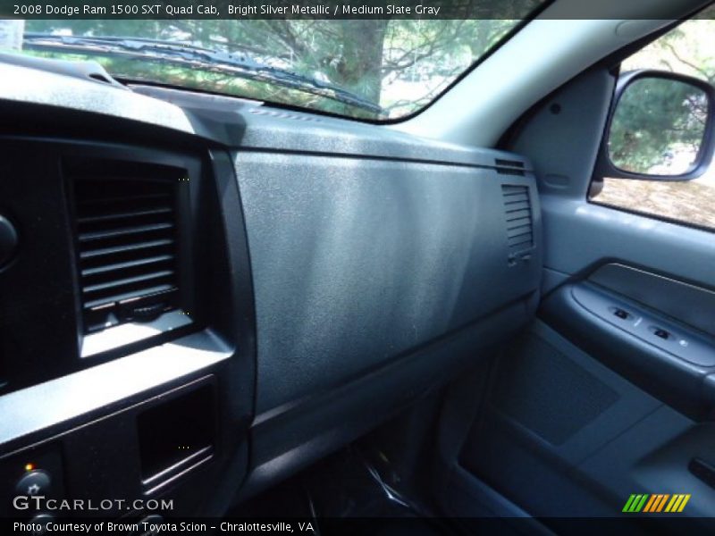 Bright Silver Metallic / Medium Slate Gray 2008 Dodge Ram 1500 SXT Quad Cab