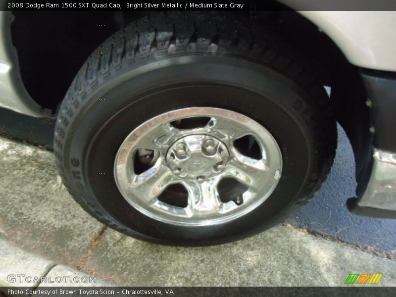 Bright Silver Metallic / Medium Slate Gray 2008 Dodge Ram 1500 SXT Quad Cab