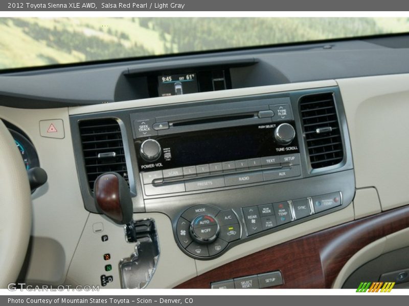 Salsa Red Pearl / Light Gray 2012 Toyota Sienna XLE AWD