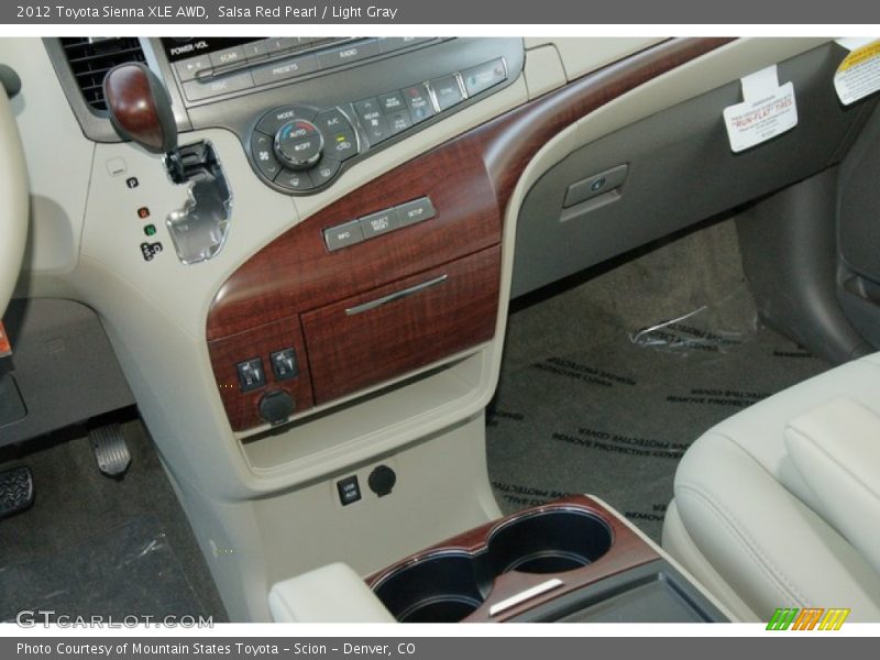Salsa Red Pearl / Light Gray 2012 Toyota Sienna XLE AWD