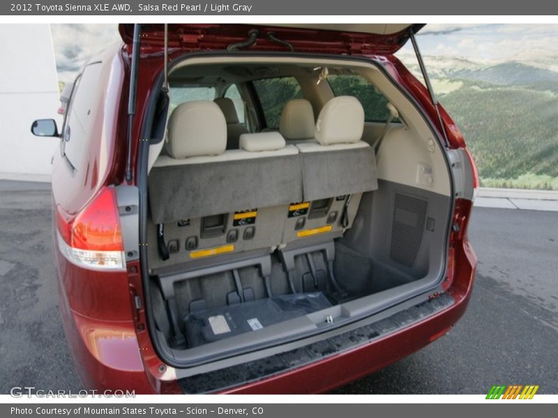 Salsa Red Pearl / Light Gray 2012 Toyota Sienna XLE AWD