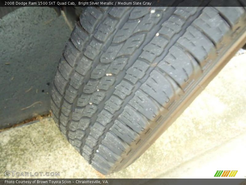 Bright Silver Metallic / Medium Slate Gray 2008 Dodge Ram 1500 SXT Quad Cab