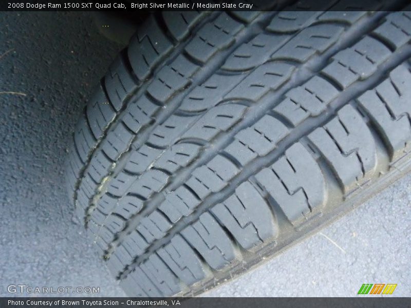 Bright Silver Metallic / Medium Slate Gray 2008 Dodge Ram 1500 SXT Quad Cab