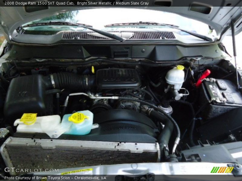 Bright Silver Metallic / Medium Slate Gray 2008 Dodge Ram 1500 SXT Quad Cab