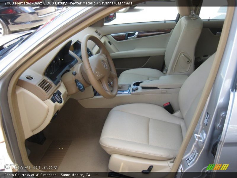 Pewter Metallic / Savanna/Cashmere 2008 Mercedes-Benz C 300 Luxury
