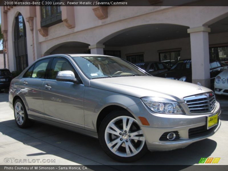 Pewter Metallic / Savanna/Cashmere 2008 Mercedes-Benz C 300 Luxury