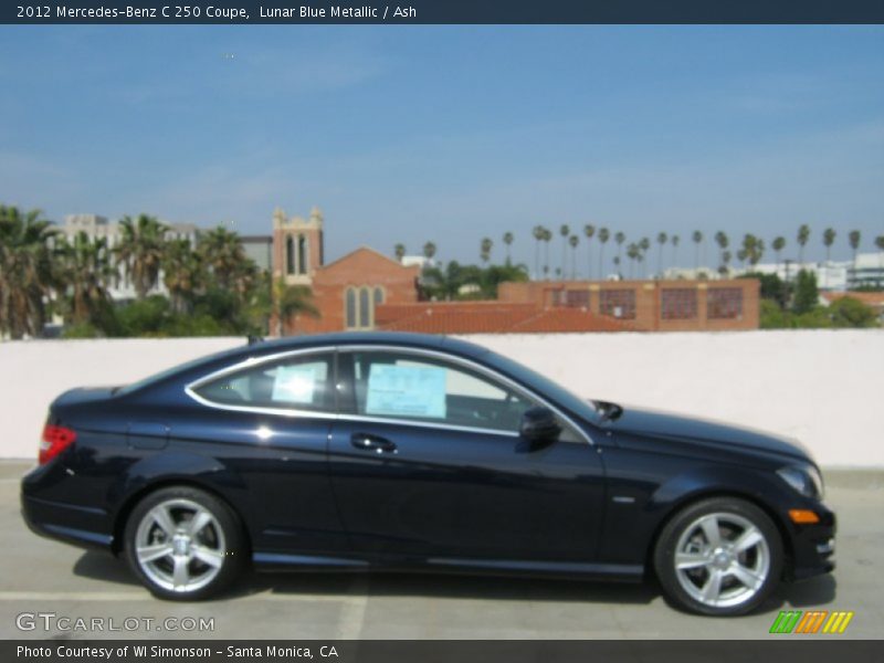 Lunar Blue Metallic / Ash 2012 Mercedes-Benz C 250 Coupe