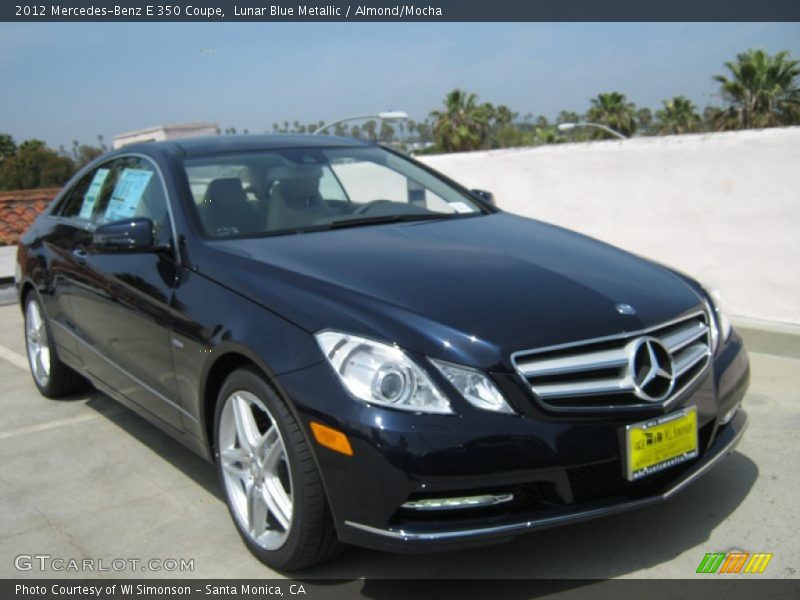 Lunar Blue Metallic / Almond/Mocha 2012 Mercedes-Benz E 350 Coupe