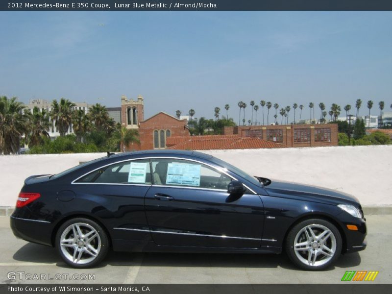 Lunar Blue Metallic / Almond/Mocha 2012 Mercedes-Benz E 350 Coupe
