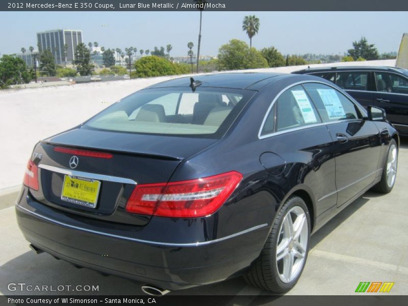 Lunar Blue Metallic / Almond/Mocha 2012 Mercedes-Benz E 350 Coupe