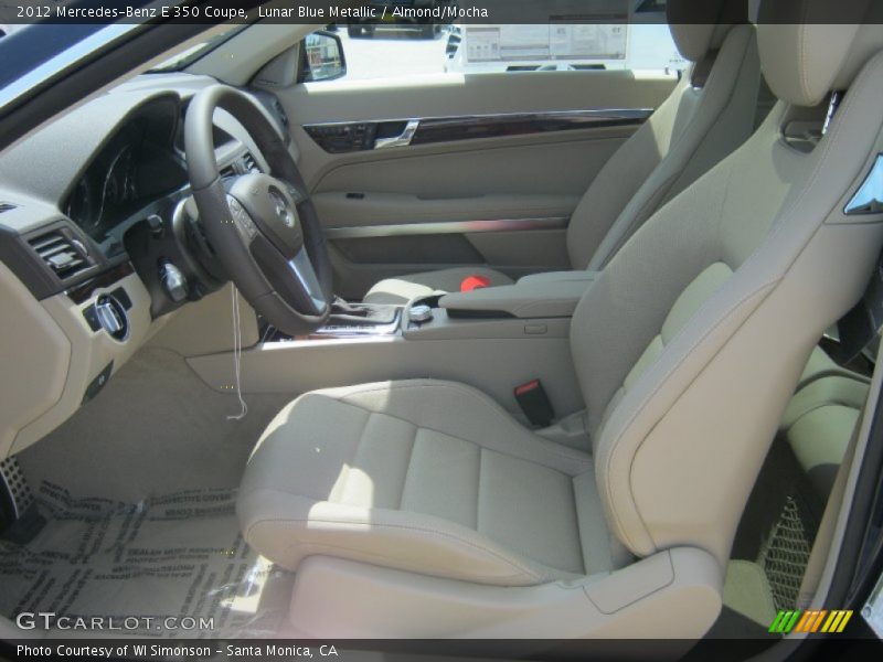 Lunar Blue Metallic / Almond/Mocha 2012 Mercedes-Benz E 350 Coupe