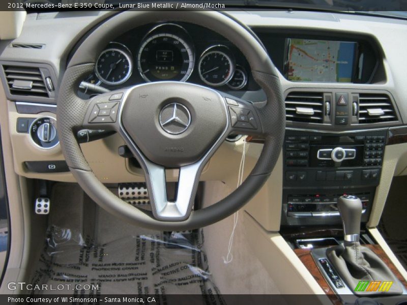 Lunar Blue Metallic / Almond/Mocha 2012 Mercedes-Benz E 350 Coupe