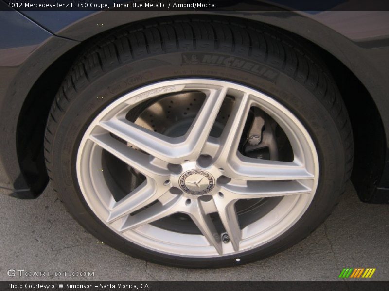 Lunar Blue Metallic / Almond/Mocha 2012 Mercedes-Benz E 350 Coupe