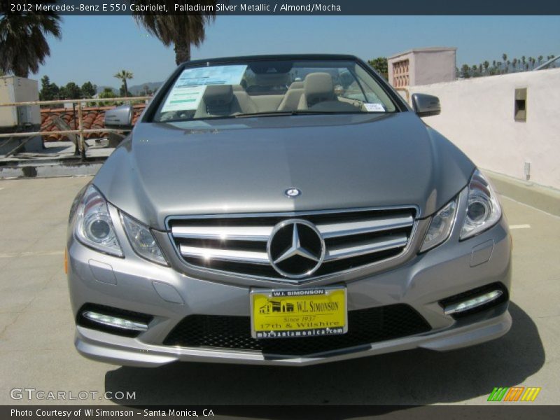 Palladium Silver Metallic / Almond/Mocha 2012 Mercedes-Benz E 550 Cabriolet