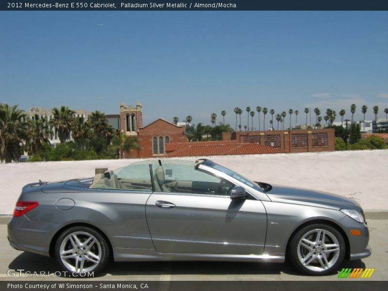 Palladium Silver Metallic / Almond/Mocha 2012 Mercedes-Benz E 550 Cabriolet