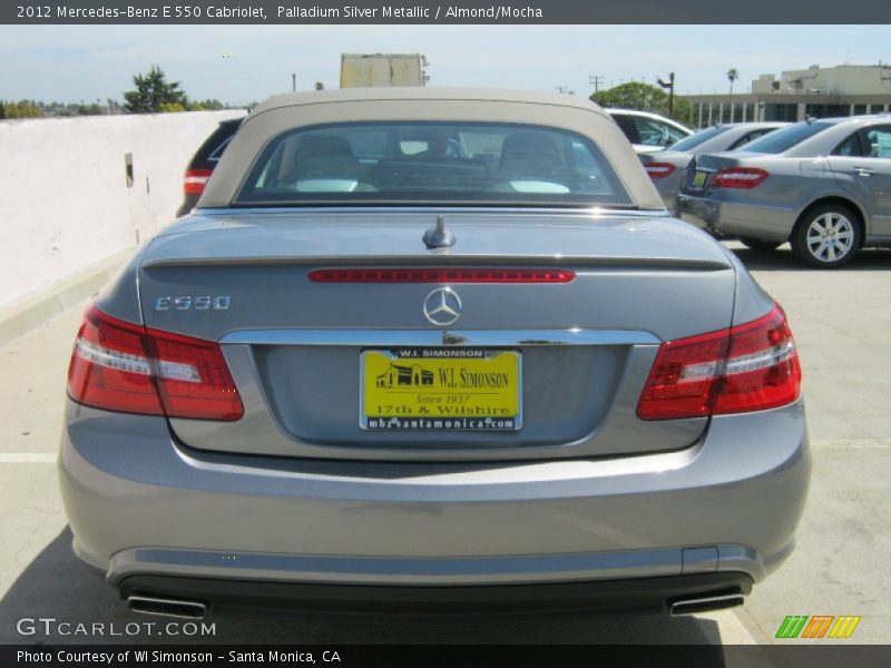 Palladium Silver Metallic / Almond/Mocha 2012 Mercedes-Benz E 550 Cabriolet