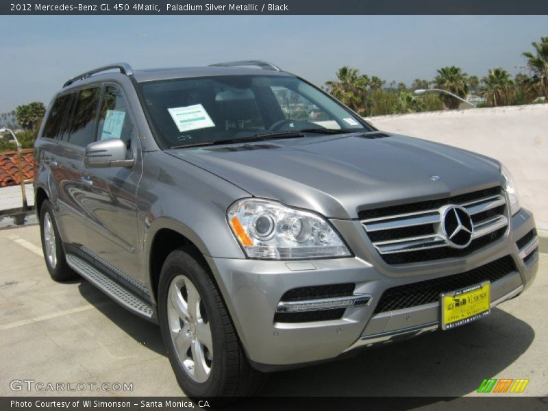 Paladium Silver Metallic / Black 2012 Mercedes-Benz GL 450 4Matic